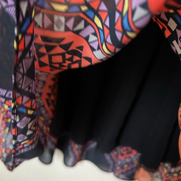 Anthropologie Flowy tile print maxi skirt by Maeve - Picture 4 of 8